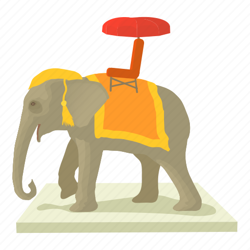 Cartoon, elephant, head, india, mammal, tail, zoology icon - Download on Iconfinder