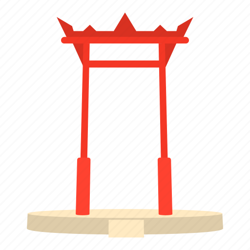 Cartoon, gate, island, japan, red, red gate, shrine icon - Download on Iconfinder