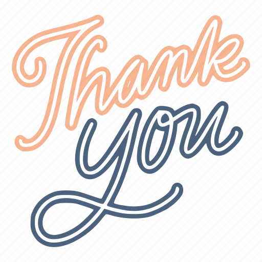 Thank, you, lettering, thanks, word, greeting, handwritten sticker - Download on Iconfinder
