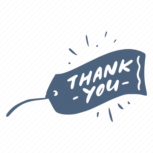 Thank, you, lettering, thanks, word, gretting, handwritten sticker - Download on Iconfinder