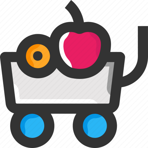 Food, fruits, wagon icon - Download on Iconfinder