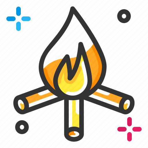 Campfire, camping, fire, firewood icon - Download on Iconfinder