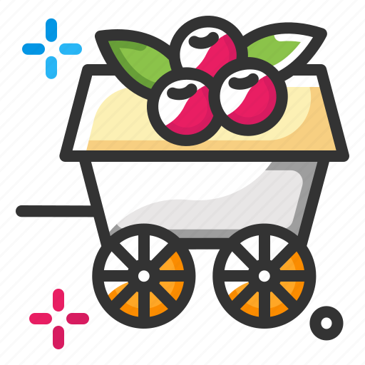 Food, fruits, wagon icon - Download on Iconfinder