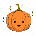 pumpkin, horror, scary, spooky, vegetable, halloween, food, autumn, emoji