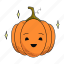 pumpkin, horror, scary, spooky, vegetable, halloween, food, autumn, emoji 
