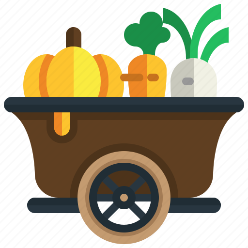 Food, cart, organic, vegan, healthy, fruit, vegetable icon - Download on Iconfinder