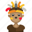 native, american, western, indian, avatar, costume 