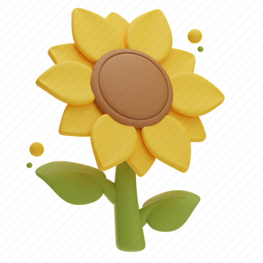 Sunflower, thanksgiving, autumn, fall, holiday, leaf, decoration 3D illustration - Download on Iconfinder
