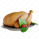 illustration, thanksgiving, fried, chicken, autumn, food, breakfast, kitchen, cooking 