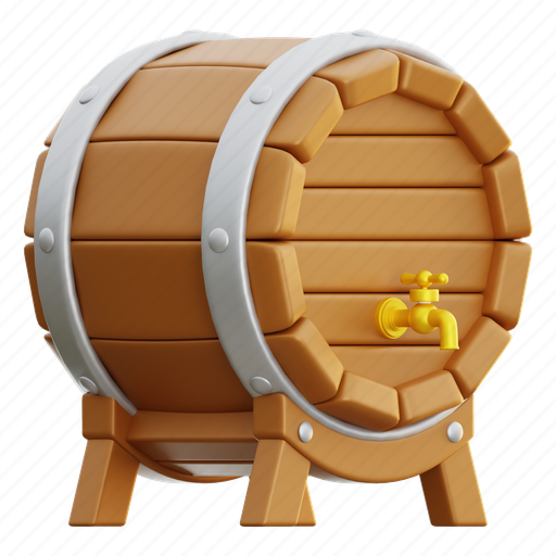 Beer, drum 3D illustration - Download on Iconfinder