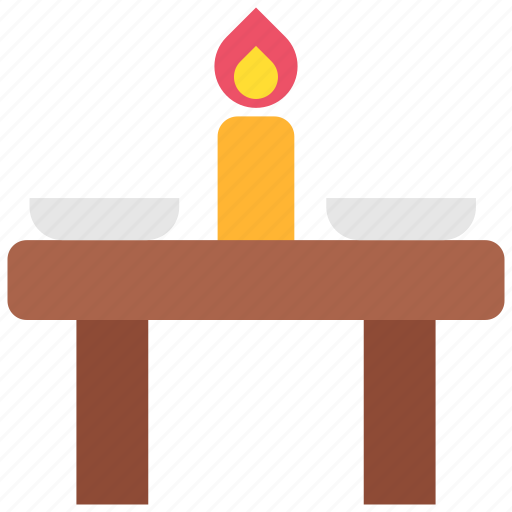 Autumn, candle, dinner, food, table, thanksgiving icon - Download on Iconfinder