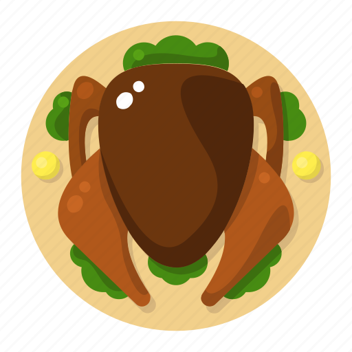 Holiday, fall, autumn, thanksgiving, food, turkey icon - Download on Iconfinder