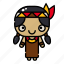 holiday, avatar, indian, autumn, character, thanksgiving, woman 