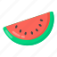 watermelon, watermelon slice, fruit, edible, organic food 