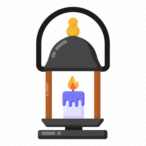 Lantern, lantern candle, candle lamp, light, candlelight icon - Download on Iconfinder