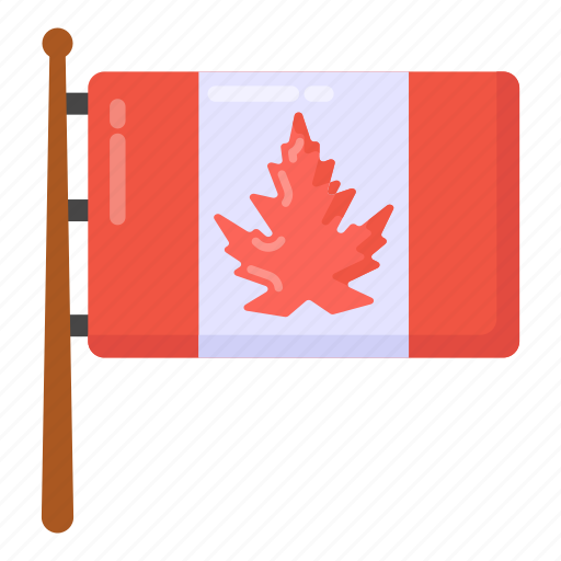 Flagpole, canada flag, canada ensign, canada pennant, flag icon - Download on Iconfinder