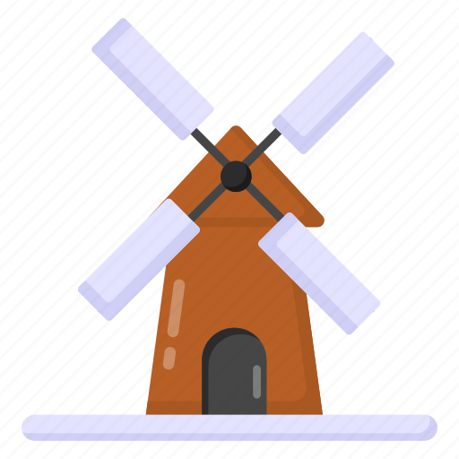 Wind turbine, wind generator, windmill, aeolian, aerogenerator icon - Download on Iconfinder