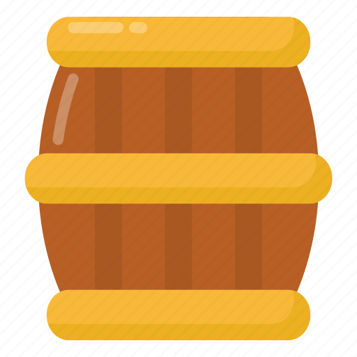 Barrel, cask, drum, wooden cask, container icon - Download on Iconfinder
