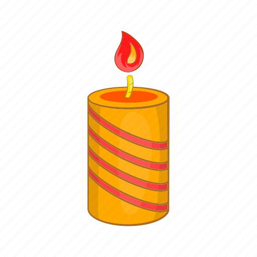 Bright, burning, candle, cartoon, fire, flame, light icon - Download on  Iconfinder