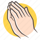 prayer, thanks, hands, praying