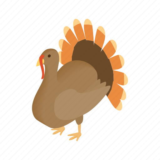 Animal, bird, cute, holiday, isometric, thanksgiving, turkey icon - Download on Iconfinder