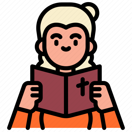 Bible, reading, woman, thanksgiving, religion icon - Download on Iconfinder
