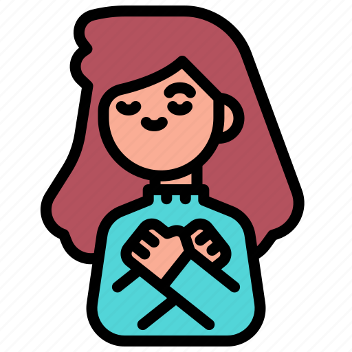 Joy, thankful, self, care, love, woman icon - Download on Iconfinder