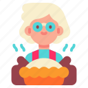 pie, baking, grandmother, thanksgiving, baked