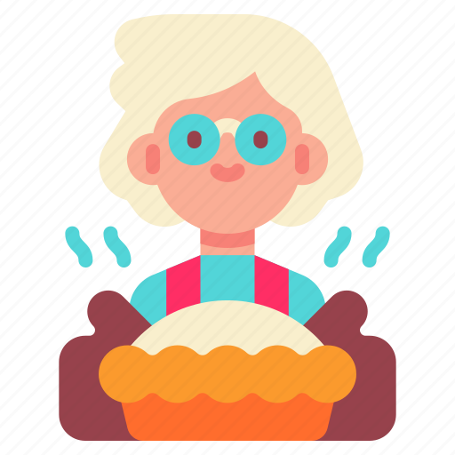 Pie, baking, grandmother, thanksgiving, baked icon - Download on Iconfinder