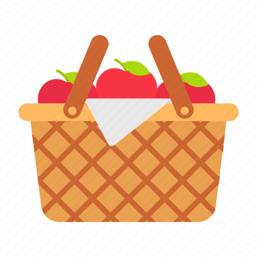 Basket, healthy, fruits, thanksgiving, fresh, apples icon - Download on Iconfinder