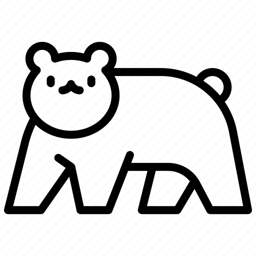 Bear, animal, wild, autumn, cute icon - Download on Iconfinder
