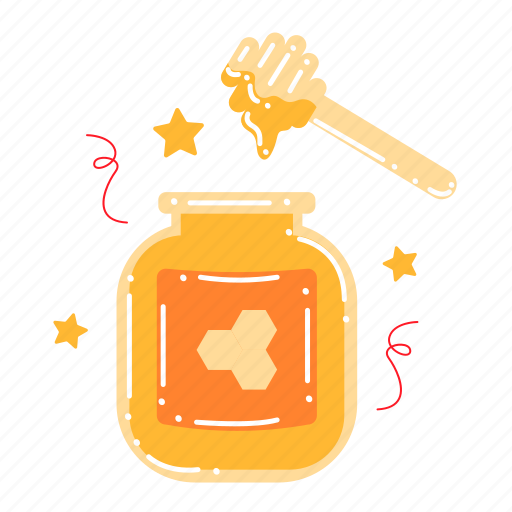 Honey jar, honey, food, sweet, jar, thanksgiving, thanksgiving day sticker - Download on Iconfinder