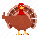thanksgiving, turkey, thumb, up