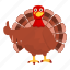 thanksgiving, turkey, thumb, up 