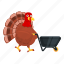 thanksgiving, turkey, wheelbarrow, american 