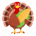 thanksgiving, turkey, corn, leaf