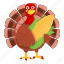 thanksgiving, turkey, corn, leaf 