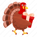thanksgiving, turkey, gift, box
