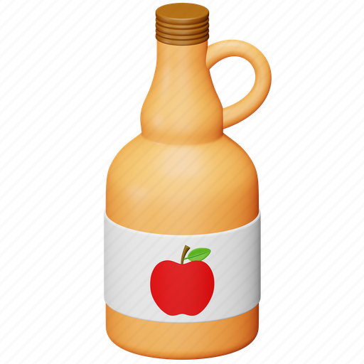 Cider, thanksgiving, drink, alcohol, juice, fruit 3D illustration - Download on Iconfinder