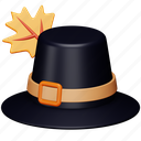 hat, thanksgiving, pilgrim, autumn, costume