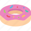 donut, cafe, vector, illustration, food, restaurant, drink 