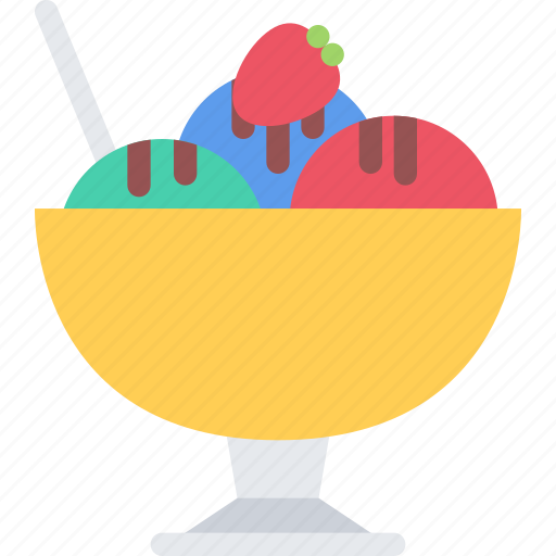Ice, cream, dessert, cake, food, fruit, kitchen icon - Download on Iconfinder