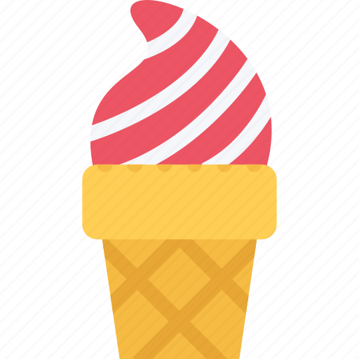 Ice, cream, cone, dessert, cake, sweet, food icon - Download on Iconfinder