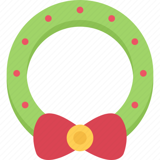 Wreath, christmas, vector, xmas, winter, year, gift icon - Download on Iconfinder