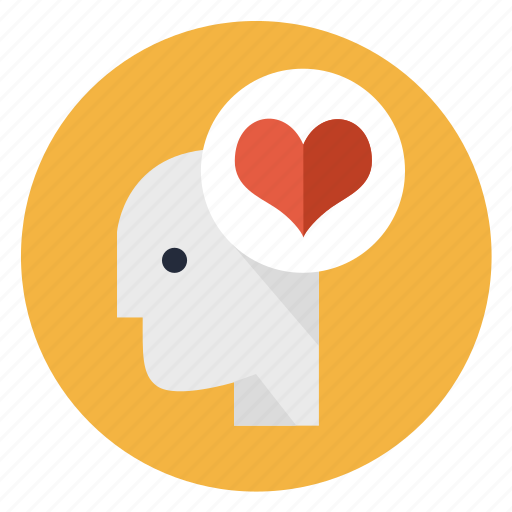 Falling in love, favorite, head, heart, like, love, mind icon - Download on Iconfinder