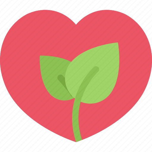 Sprout, love, heart, nature, plant icon - Download on Iconfinder