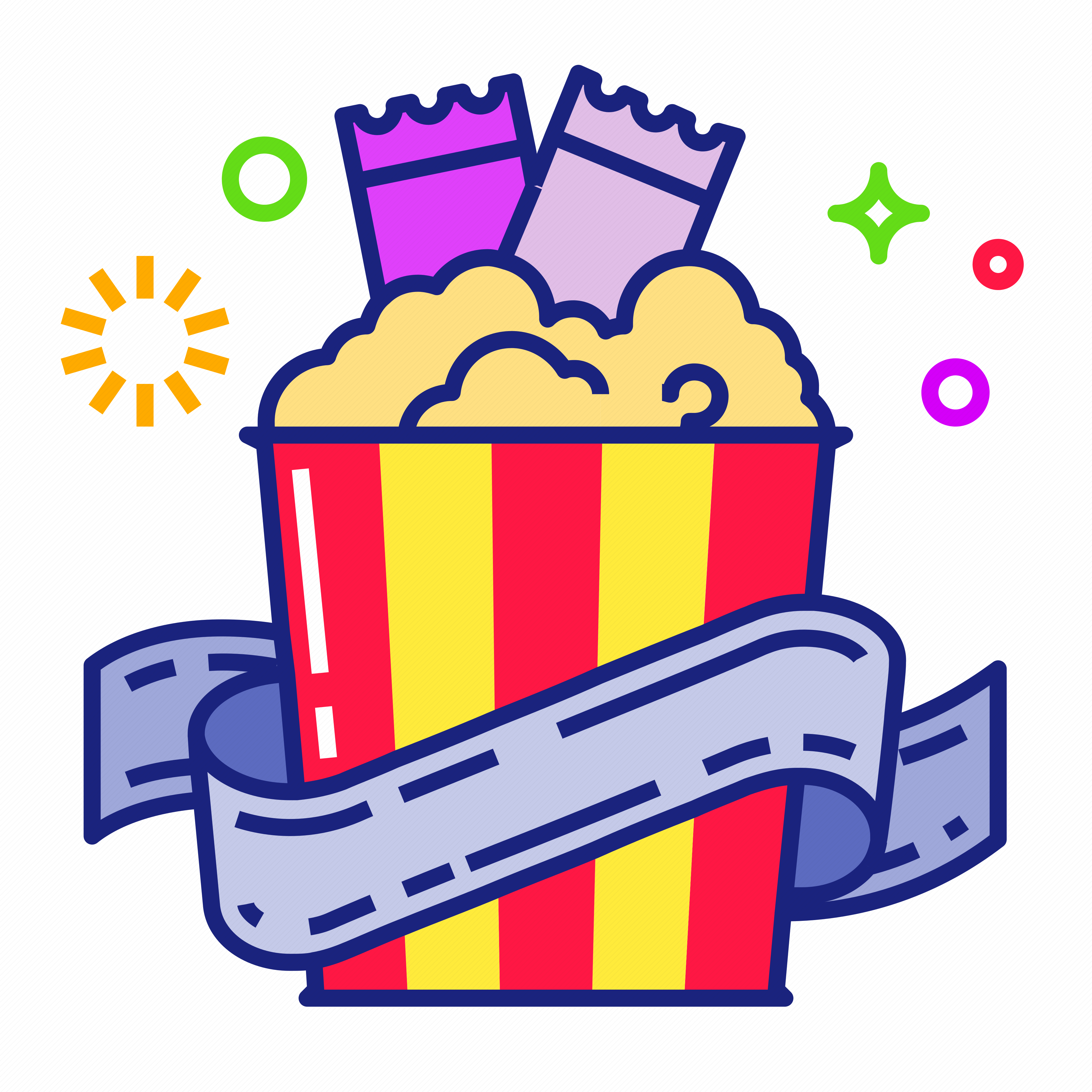 movie review popcorn symbol