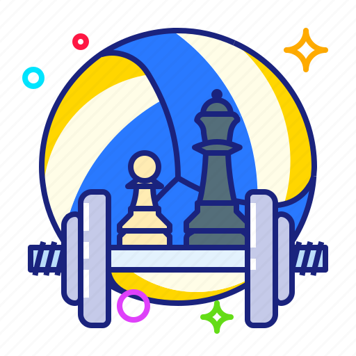 Ball, chess, dumbbells, sport icon - Download on Iconfinder