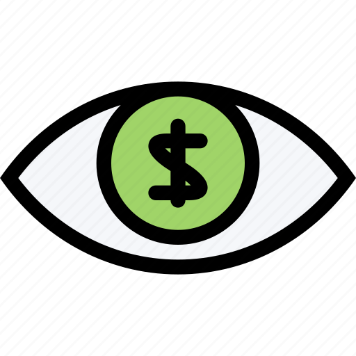 Currency, eye, money, money-oriented, vision icon - Download on Iconfinder