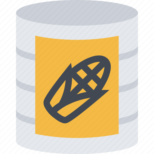 Canned, corn, popcorn, maize, agriculture, food icon - Download on Iconfinder